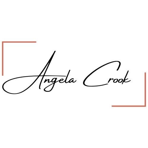 Angela Crook Written in Cursive Logo